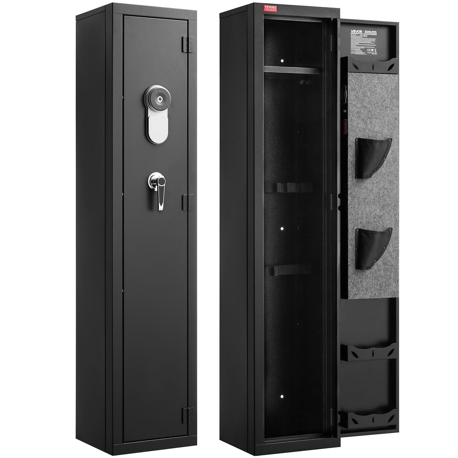 Va Rifle Safe VEVOR Gun Safe, Heavy Duty Cold-Rolled Steel Fireproof Rifle Cabinet ...